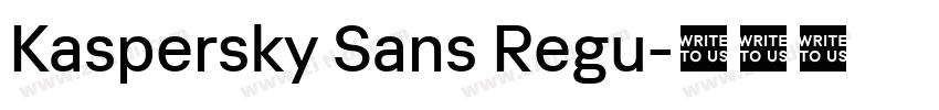 Kaspersky Sans Regu字体转换